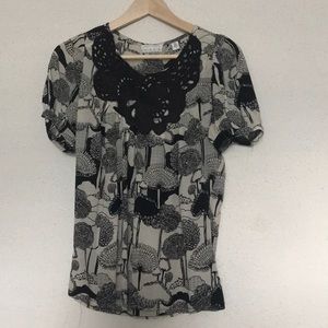 Urban outfitters Kimchi & blue tan/ black pattern